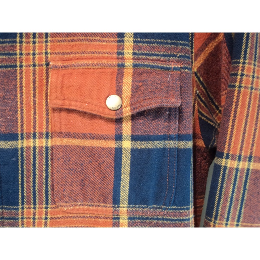 Oneill Men's Lodge Red Flannel Zip Up Jacket Size XL - Picture 9 of 13